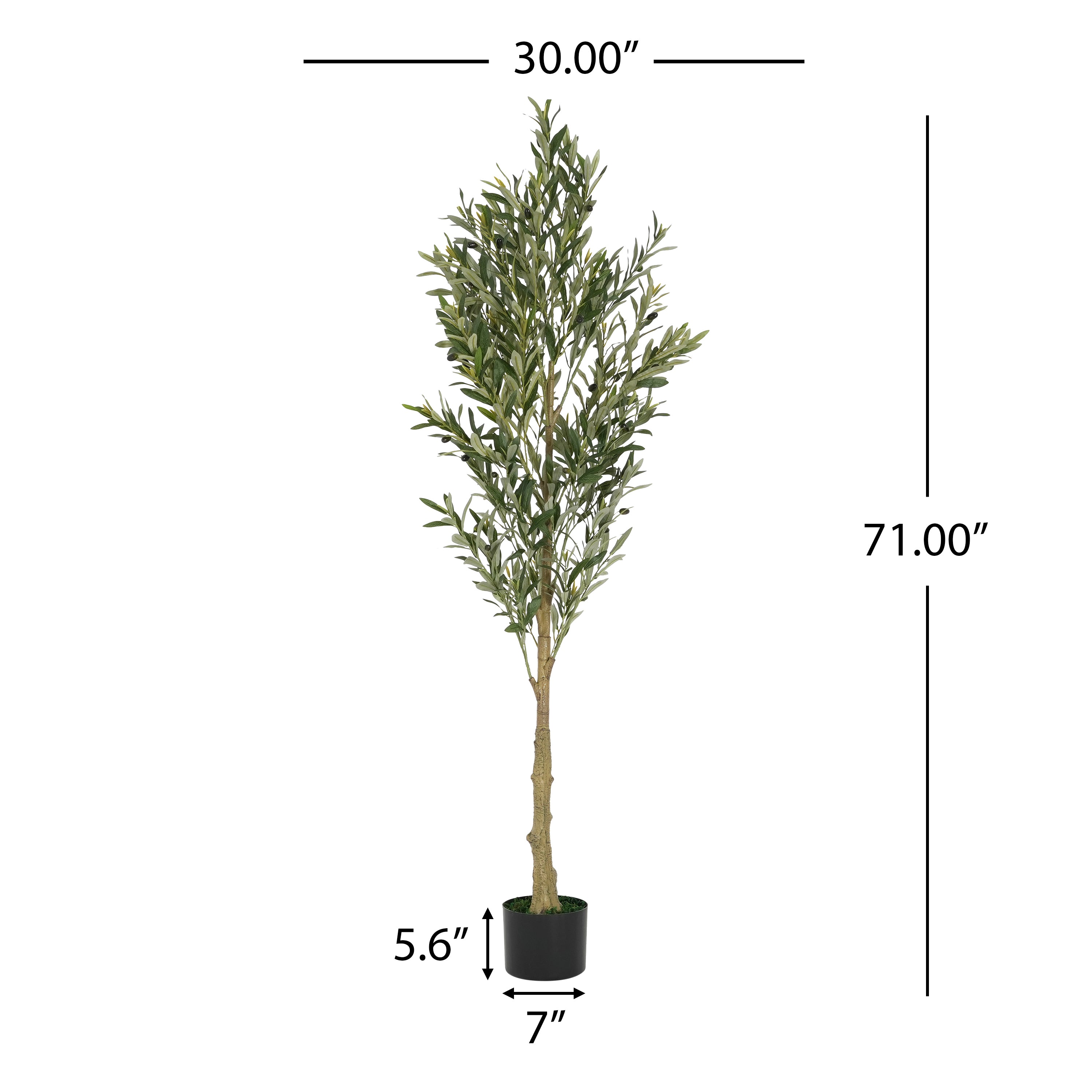 Walker Edison Artificial Olive Tree - Thumbnail 5