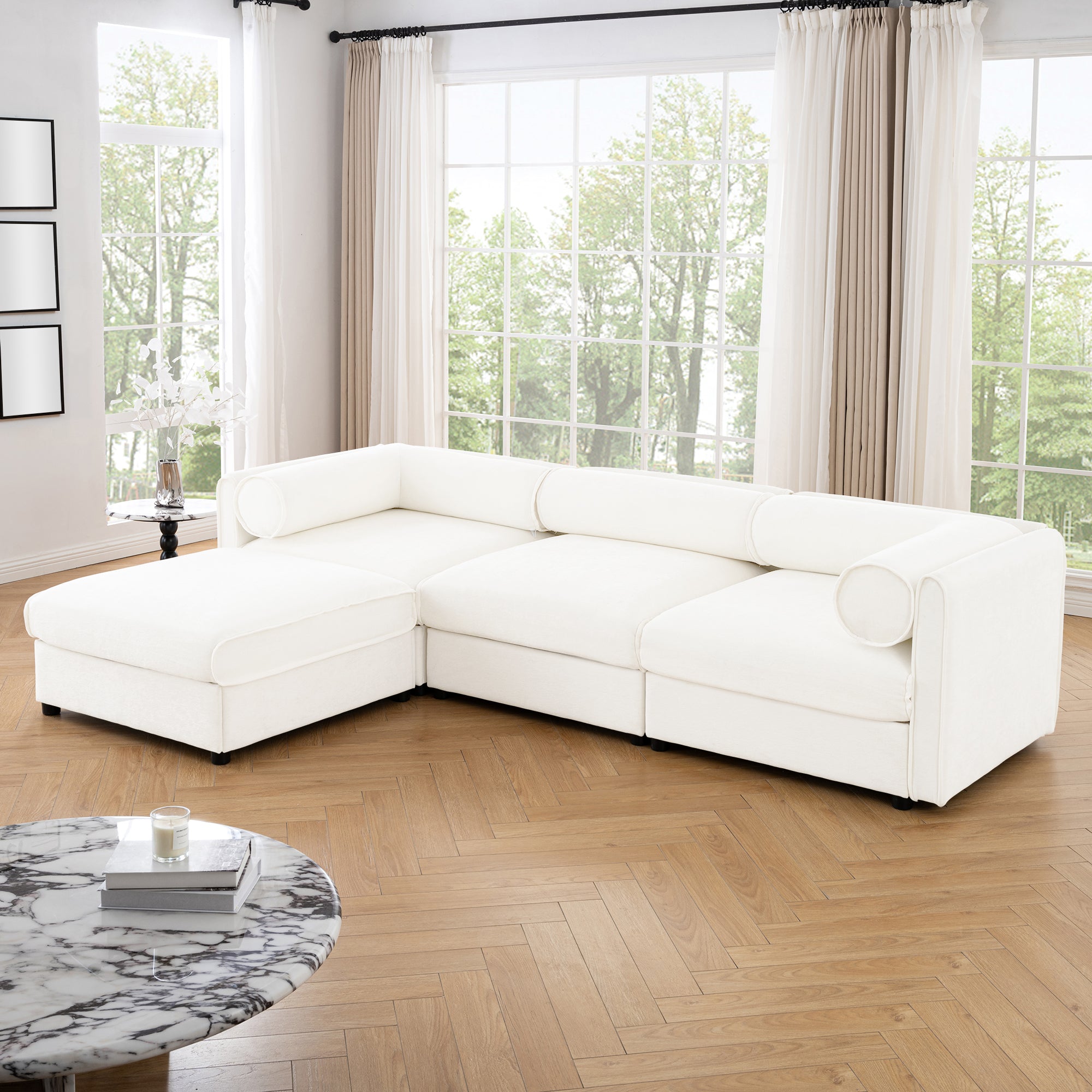 Walker Edison L-Shaped Sofa