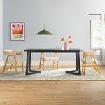 Ezra Modern Rectangle Dining Table for 6 Thumbnail