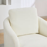 Walker Edison | Chenille Swivel Accent Barrel Chair Thumbnail