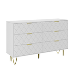 Walker Edison | Modern White 6 Drawers Bedroom Dresser Thumbnail