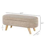 Walker Edison | Teddy Storage Ottoman Bench for any room Thumbnail