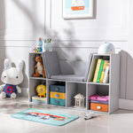 Walker Edison | 6-Cubby Kids Bookcase with Reading Nook and Cushion Thumbnail