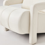 Walker Edison | Contemporary Modern Linen Upholstered Accent Chair Beige Thumbnail