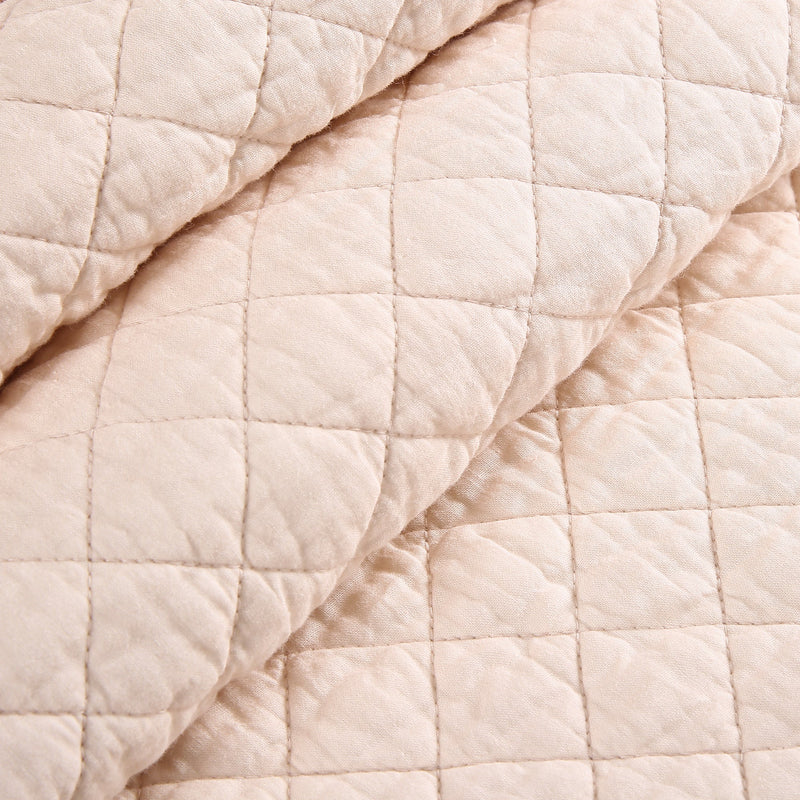 LushDecor - Ava Diamond Oversized Cotton Quilt Set
