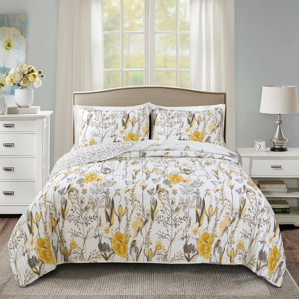 LushDecor - Adalia 3 Piece Quilt Set