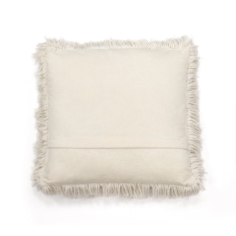 LushDecor - Ella Shaggy Fur Decorative Pillow