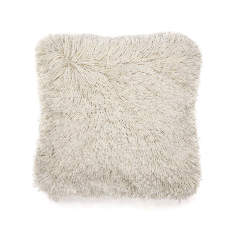 LushDecor - Ella Shaggy Fur Decorative Pillow