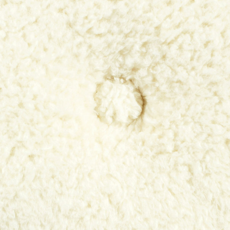 LushDecor - Button Soft Sherpa Round Throw Pillow
