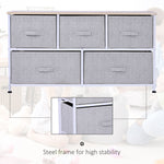 Walker Edison | Minimalist 5 Drawer Horizontal Storage Cube Organizer Thumbnail