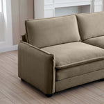 Walker Edison | Cloud Deep Corduroy Loveseat Couch Thumbnail