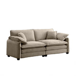 Walker Edison | Cloud Deep Corduroy Loveseat Couch Thumbnail