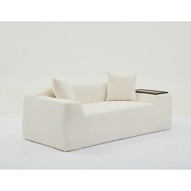 Walker Edison | Boucle Cloud Sofa Set