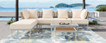 Walker Edison | Outdoor 8-Piece Sectional Sofa Set Thumbnail