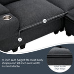 Walker Edison | Modern Chenille Modular Cloud Couch Thumbnail