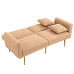 Walker Edison | Minimalist Loveseat Convertible Sofa Bed Thumbnail