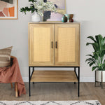 Walker Edison | Rattan Doors Storage Cabinet Thumbnail