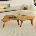 Walker Edison | Modern Minimalist Cloud Shape Coffee Table Set of Two Thumbnail