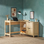 Holmes Modern L-Shaped Desk with Drawer Storage Thumbnail