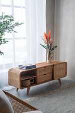 Walker Edison | Teak TV Stand Sideboard Thumbnail