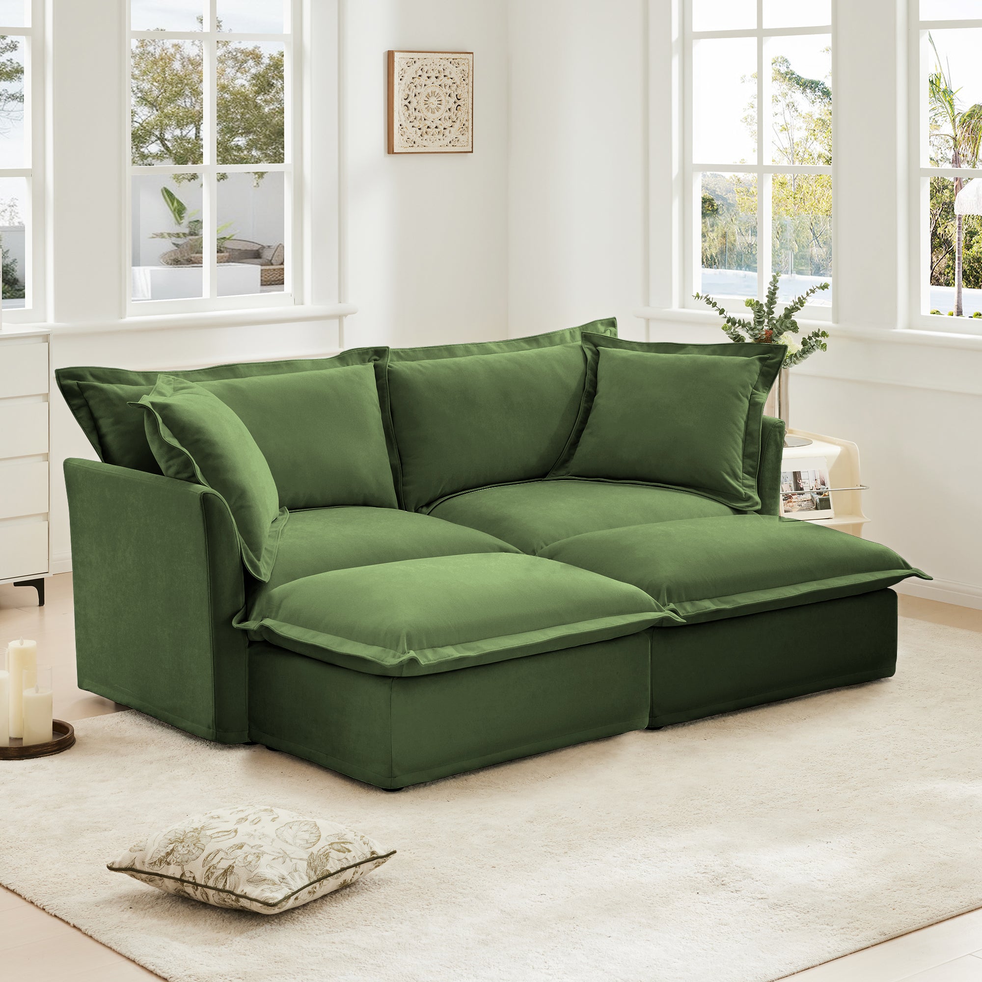 Walker Edison Loveseat Sofa