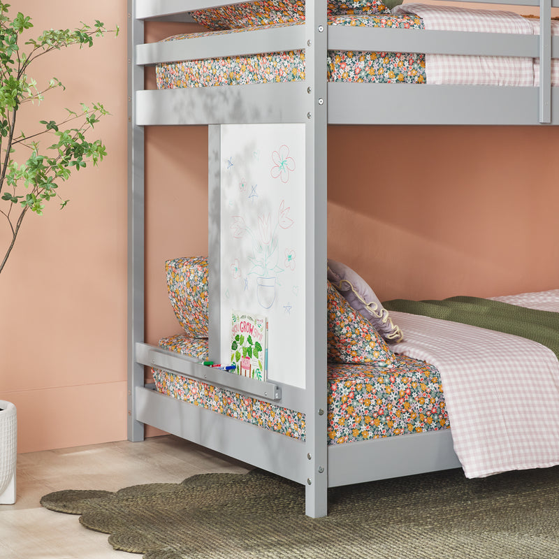 Skyler Contemporary Wood Twin over Twin Bunk Bed