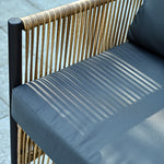 Walker Edison | Wicker Outdoor Loveseat Sofa Table Set Thumbnail