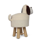 Walker Edison | Adorable Plush Dog Ottoman Thumbnail