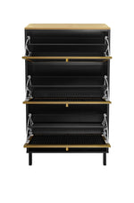 Walker Edison | Modern Entryway Shoe Rack Thumbnail