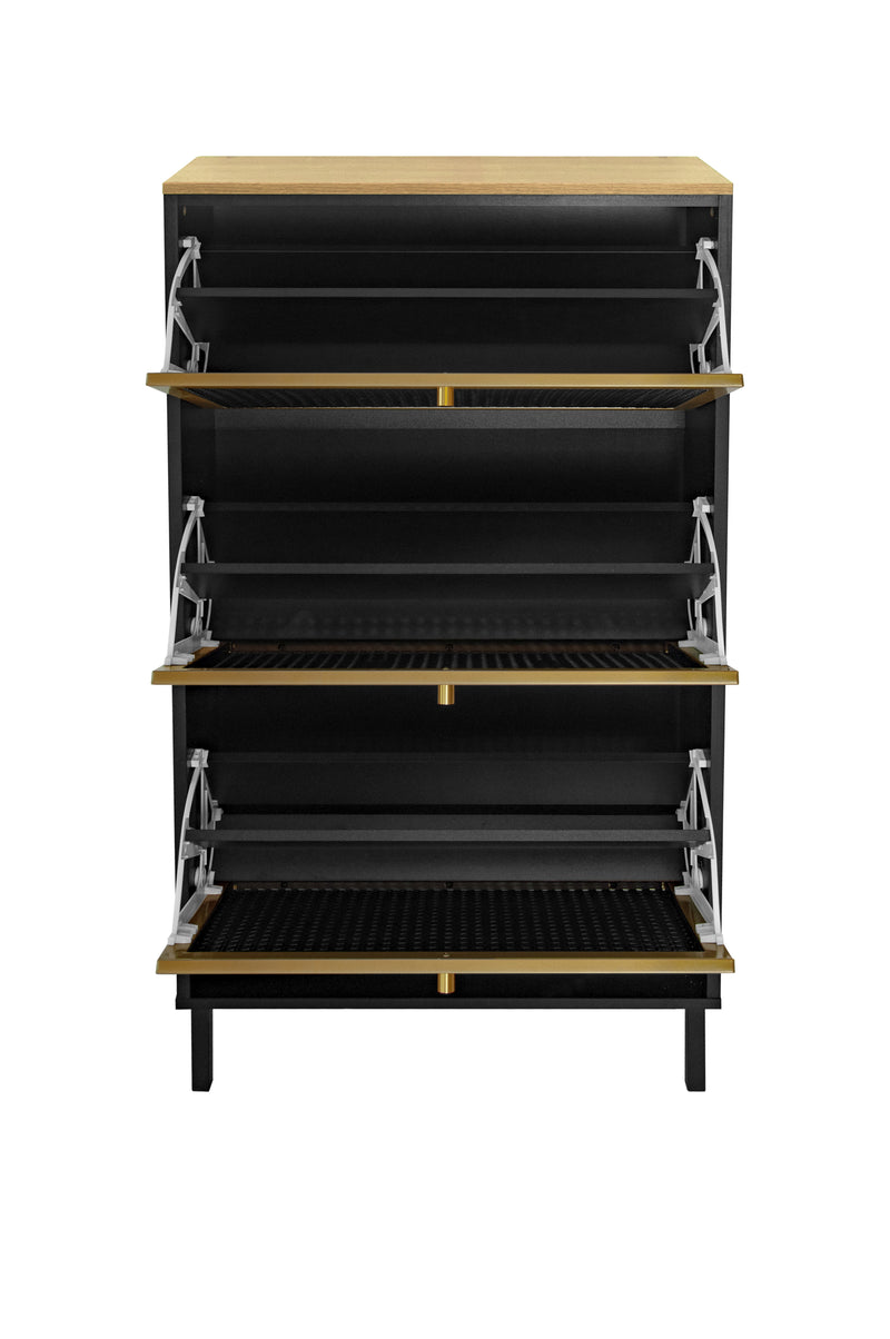 Walker Edison | Modern Entryway Shoe Rack