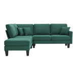 Walker Edison | Terrycloth Modern Sectional Sofa Thumbnail