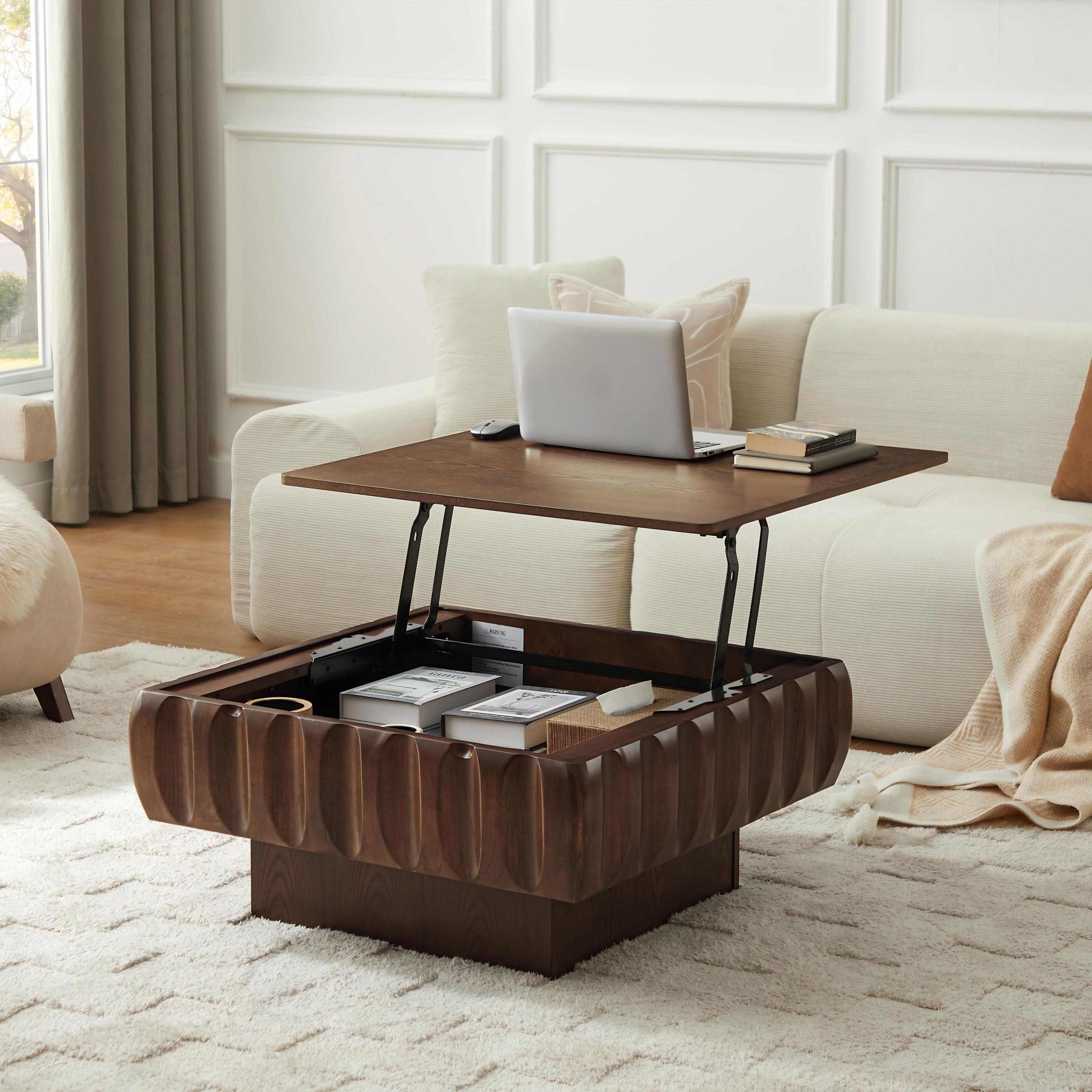 Walker Edison Lift-Top Storage Coffee Table