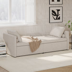 Walker Edison | Modern Chaise Lounger Storage Bench Thumbnail