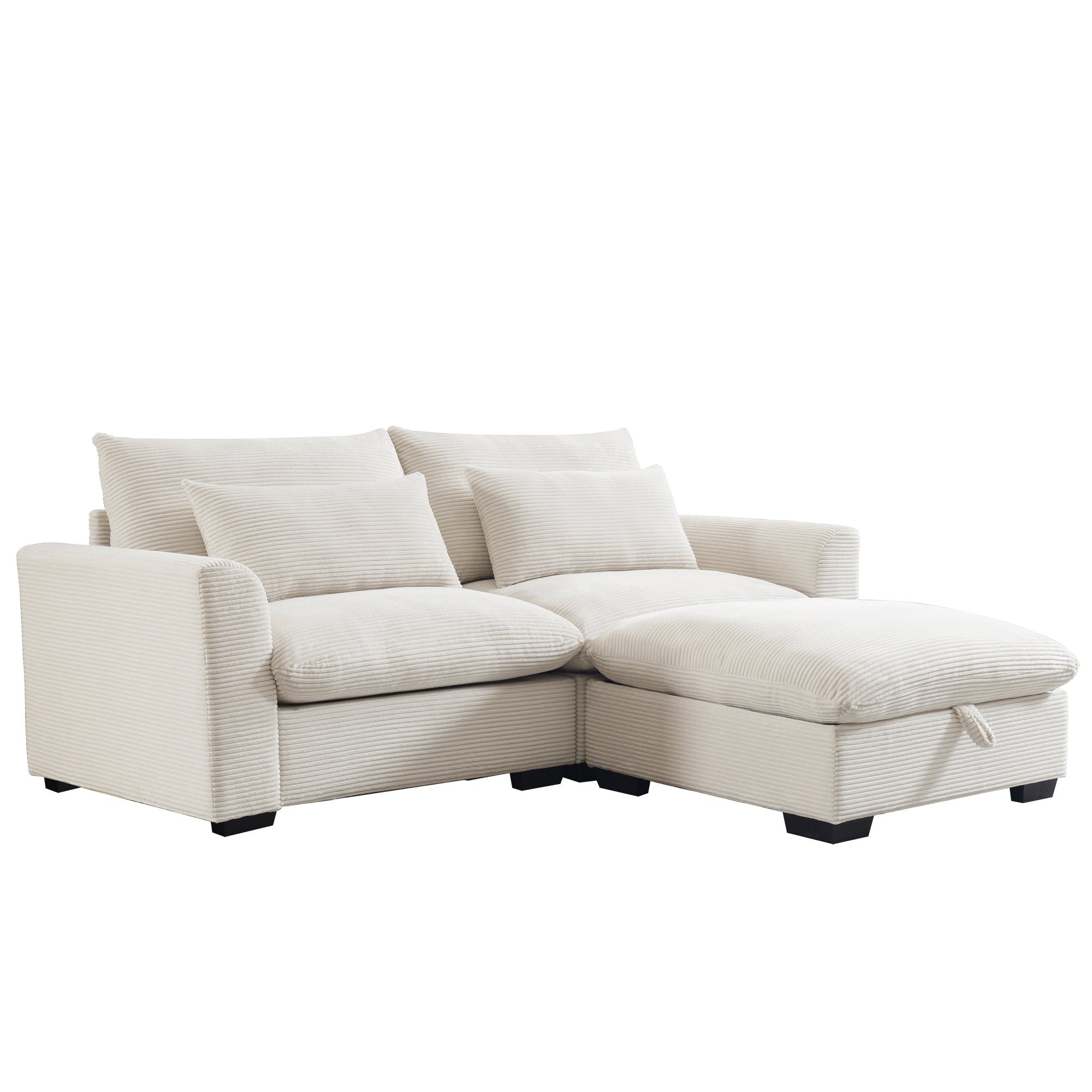 Walker Edison Cloud Loveseat - Thumbnail 4