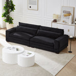 Walker Edison | Black 104" Modern Sofa Thumbnail