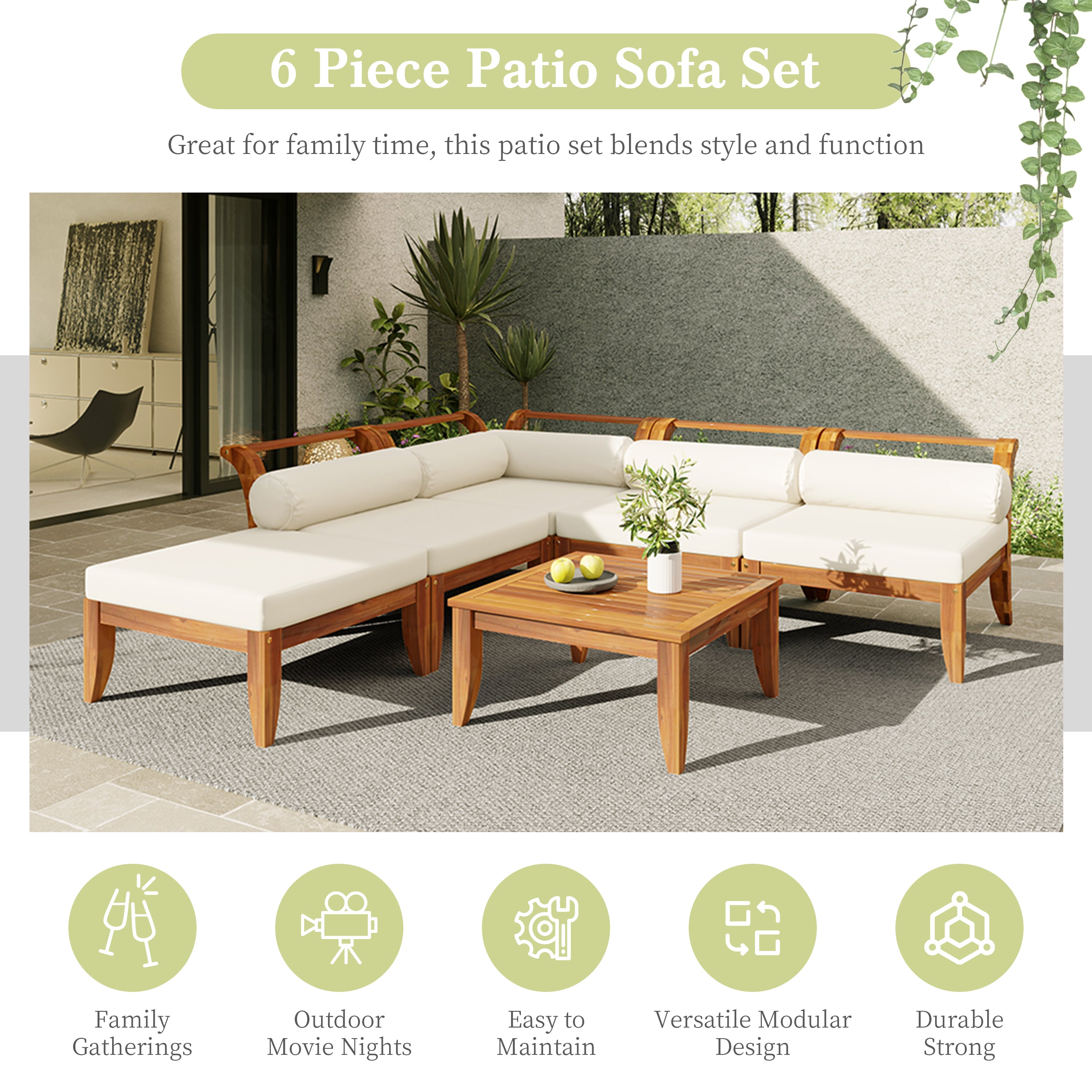 Walker Edison Sectional Sofa