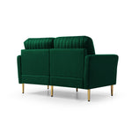 Walker Edison | Velvet Loveseat Elegant Sofa Thumbnail