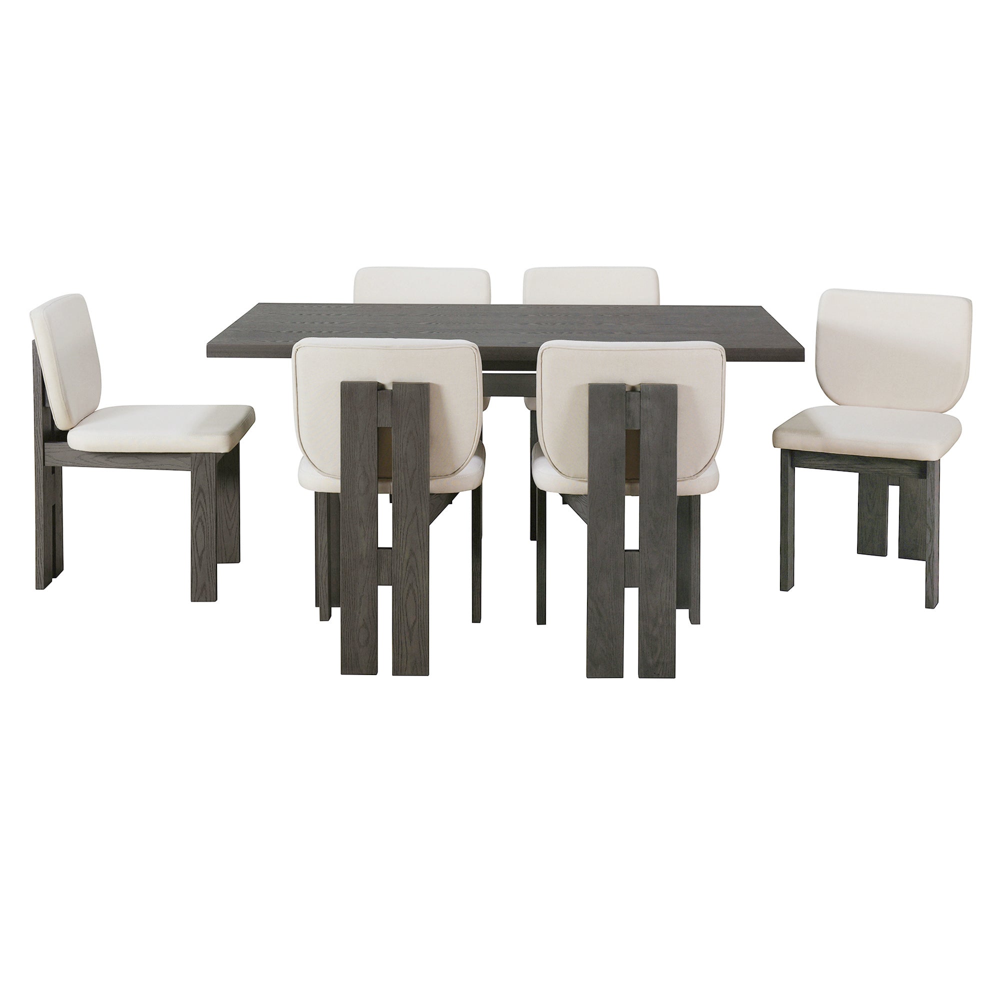 Walker Edison Wood Dining Table Set - Thumbnail 3