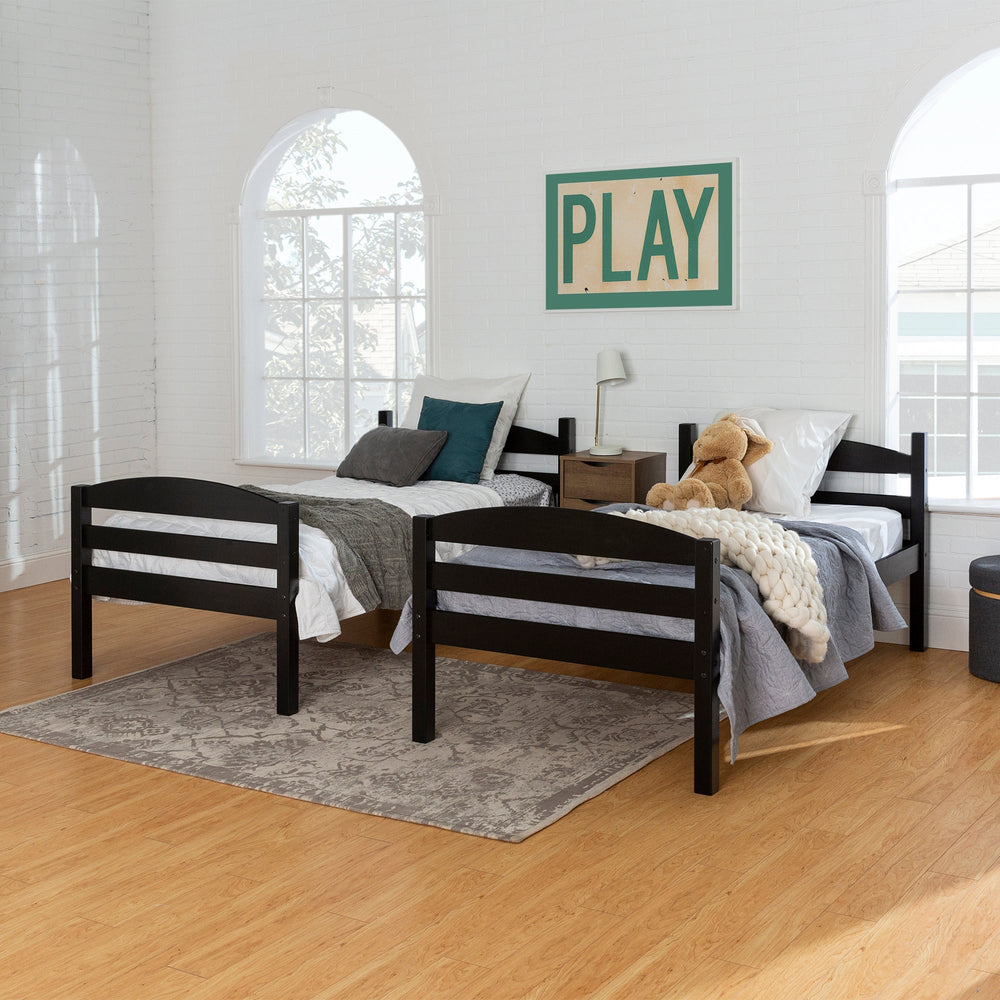 Customer Reviews: Walker Edison Solid Wood Low Twin Over Twin Bunk Bed-323776