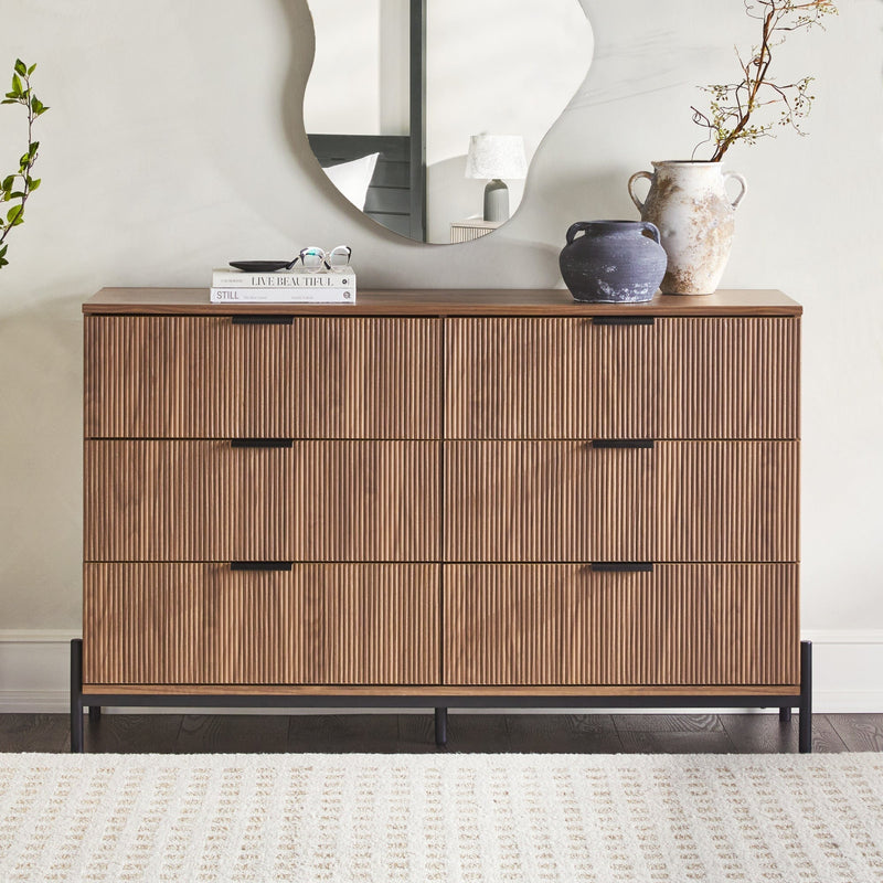 Trendy Reeded Dresser