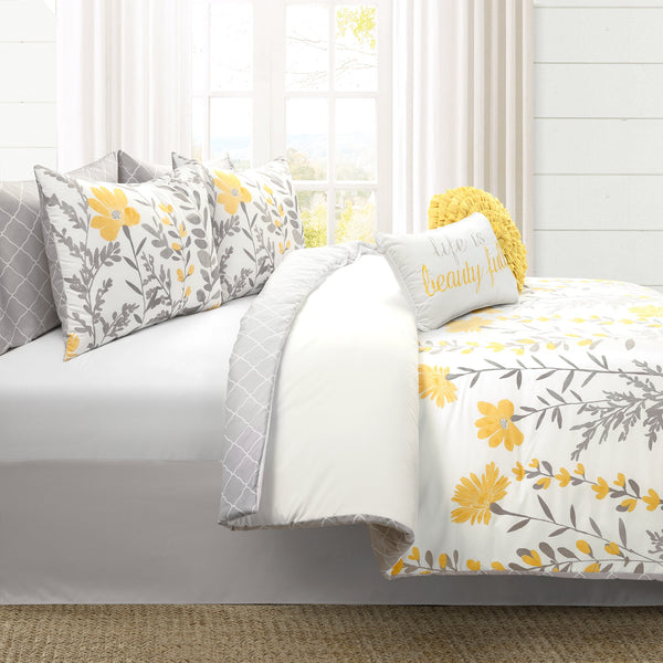 LushDecor - Aprile Reversible Comforter 8 Piece Set