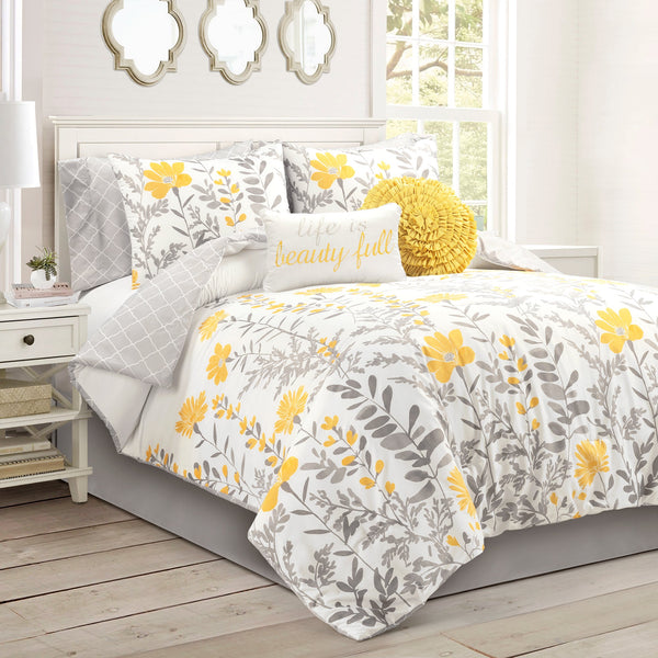 LushDecor - Aprile Reversible Comforter 8 Piece Set