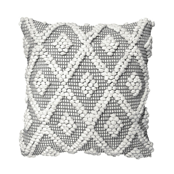 LushDecor - Adelyn Decorative Pillow Pillows LushDecor Steeple Gray 18" x 18" 