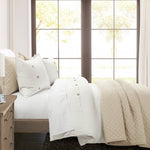 LushDecor - Belgian Flax Linen Rich Cotton Blend Duvet Cover 3 Piece Set Thumbnail