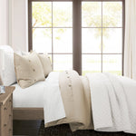 LushDecor - Belgian Flax Linen Rich Cotton Blend Duvet Cover 3 Piece Set Thumbnail