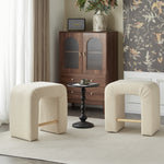 Walker Edison | Boucle Stool Set of 2 Thumbnail