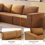 Walker Edison | Modular L-Shaped Sectional Sofa Thumbnail