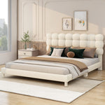 Walker Edison | Modern Full Size Upholstered Platform Bed Thumbnail