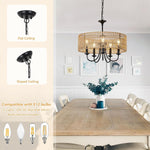 Walker Edison | Modern Farmhouse Chandelier Light Fixture Thumbnail