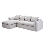 Walker Edison | Cloud Deep Seat Sectional Sofa Thumbnail